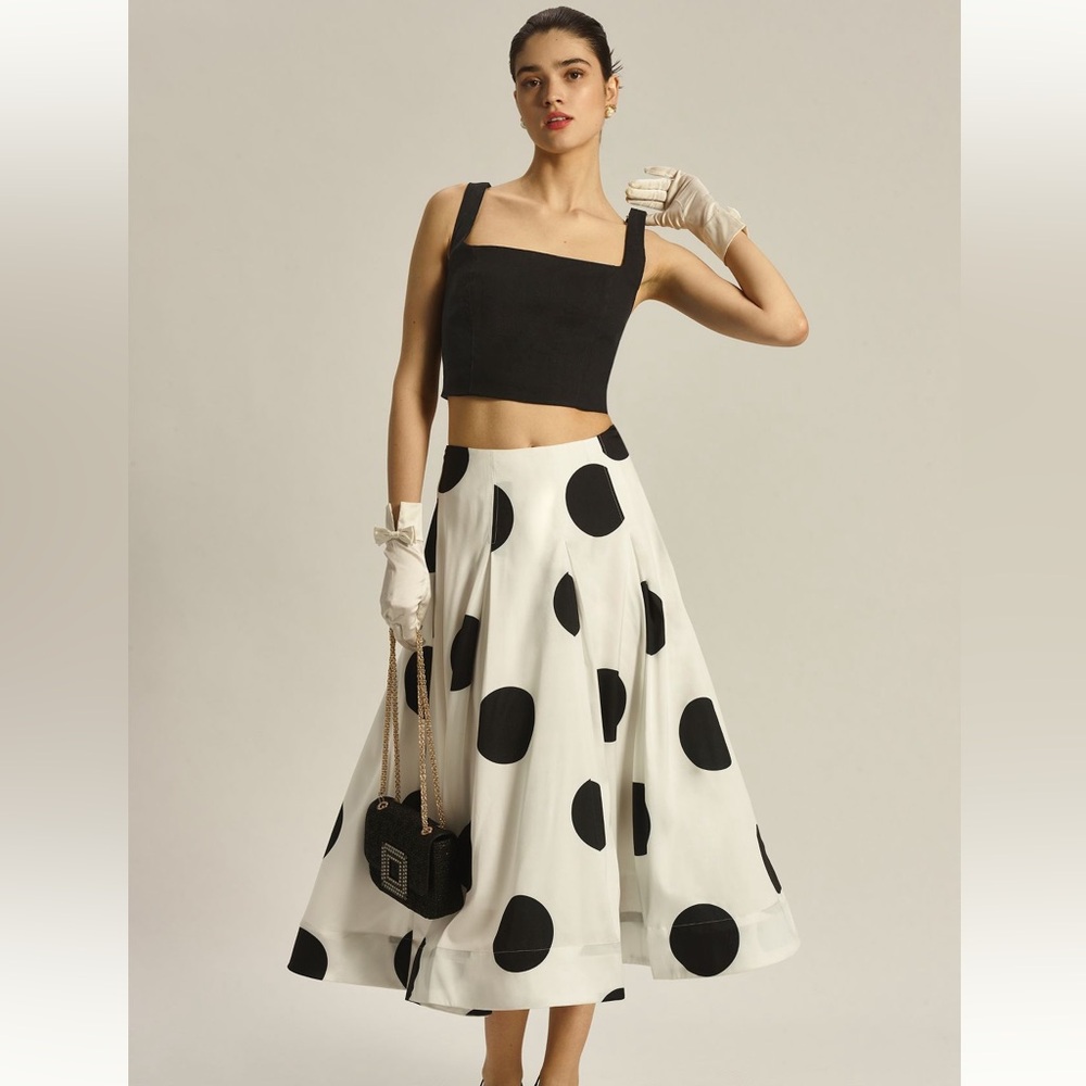 Anthropologie Pernille Rosenkilde Taffeta Ball Skirt